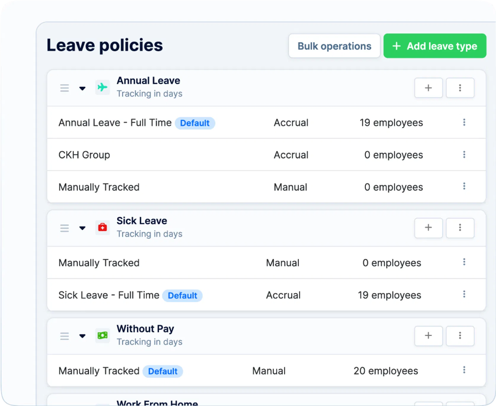 Leave & paid time off tracking: Requests and approvals